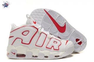 Meilleures Nike Air More Uptempo Blanc Rouge Rouge