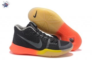 Meilleures Nike Kyrie Irving III 3 Noir Orange Jaune