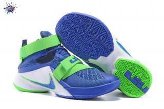 Meilleures Nike Lebron Soldier IX 9 "Sprite" Bleu Blanc Vert