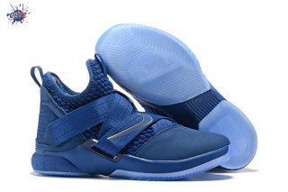 Meilleures Nike Lebron Soldier XII 12 Marine Or