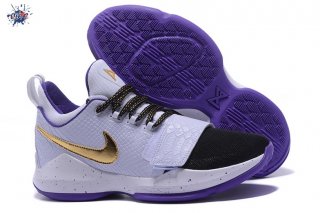 Meilleures Nike PG 1 Blanc Pourpre Or