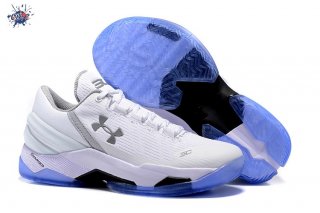 Meilleures Under Armour Curry 2 Low Blanc Gris