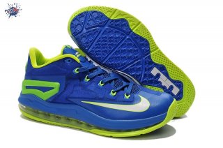 Meilleures Nike Lebron 11 Bleu Vert