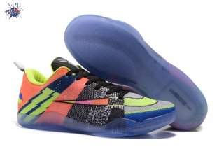 Meilleures Nike Zoom Kobe 11 Elite Noir Gris Bleu Vert