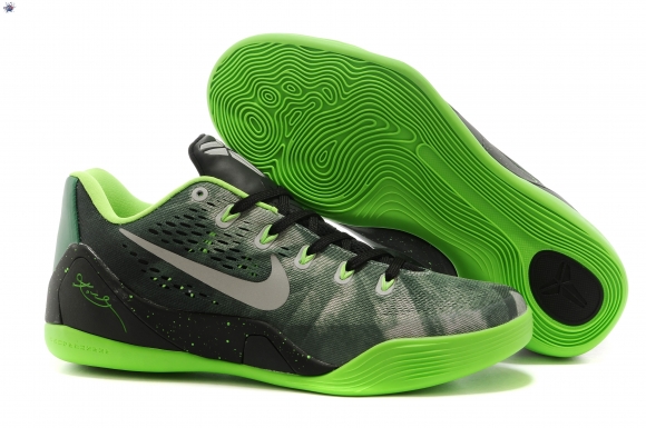 Meilleures Nike Zoom Kobe 9 Elite Gris Noir Vert