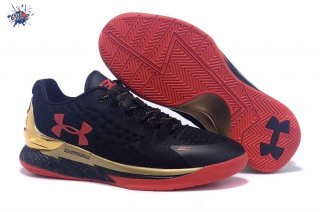 Meilleures Under Armour Curry 1 Noir Rouge Or