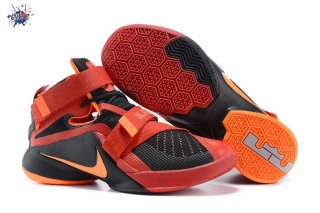 Meilleures Nike Lebron Soldier IX 9 Noir Rouge Orange