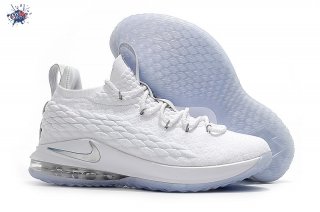 Meilleures Nike Lebron XV 15 Low Blanc Argent (ao1755-100)