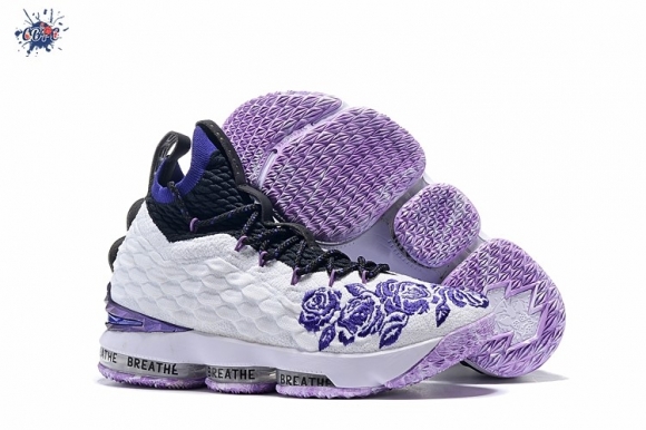 Meilleures Nike Lebron XV 15 "Purple Rain" Blanc Pourpre