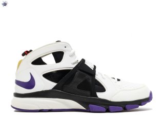 Meilleures Nike Zoom Huarache Tr "Tcu" White Black Purple (414975-101)
