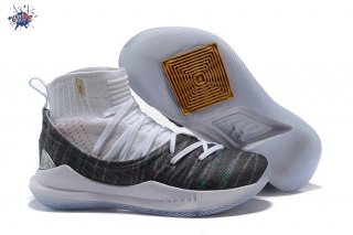 Meilleures Under Armour Curry 5 Blanc Or