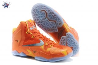 Meilleures Nike Lebron 11 Orange Jaune