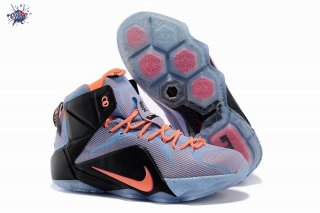 Meilleures Nike Lebron 12 Noir Pourpre Orange